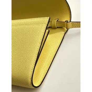 Hermes Constance To Go Wallet in Jaune Poussin Epsom Calfskin