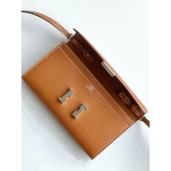 Hermes Constance To Go Wallet in Gold Epsom Calfskin