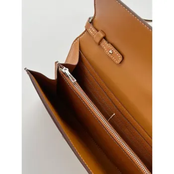 Hermes Constance To Go Wallet in Gold Epsom Calfskin