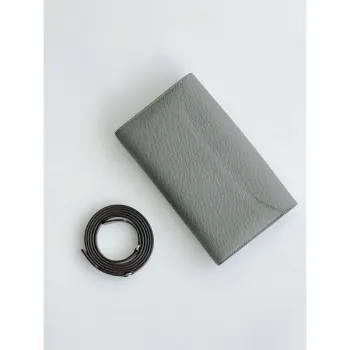 Hermes Constance To Go Wallet in Gris Meyer Epsom Calfskin