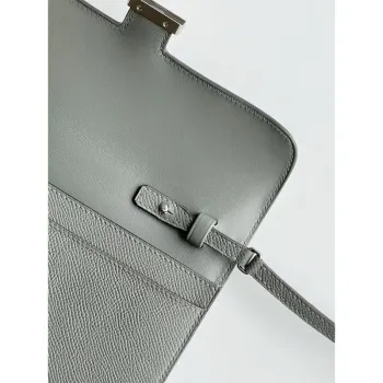 Hermes Constance To Go Wallet in Gris Meyer Epsom Calfskin