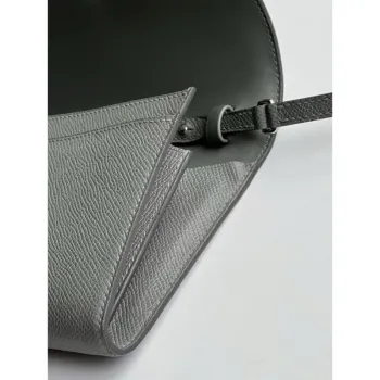 Hermes Constance To Go Wallet in Gris Meyer Epsom Calfskin