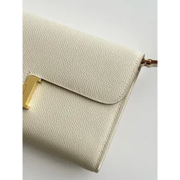Hermes Constance To Go Wallet in Craie Epsom Calfskin