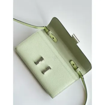 Hermes Constance To Go Wallet in Vert Fizz Epsom Calfskin