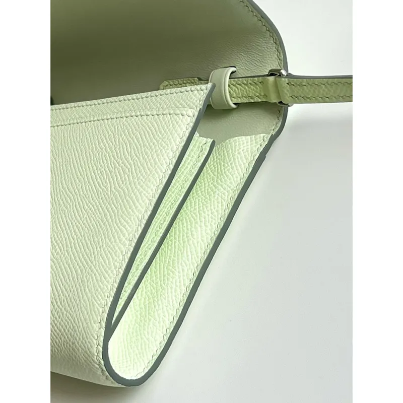 Hermes Constance To Go Wallet in Vert Fizz Epsom Calfskin